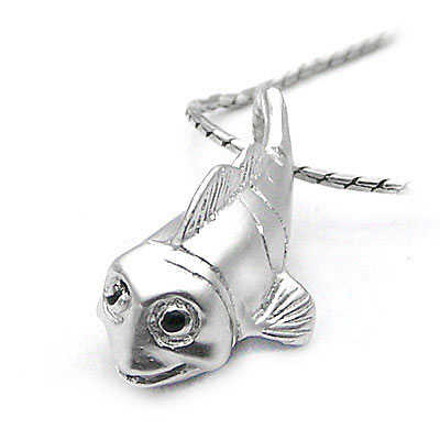 銀魚(yú)純銀吊墜