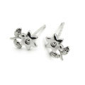 [2對價]太陽花純銀耳釘[精品]