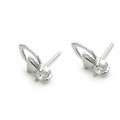 [2對(duì)價(jià)]鑲鋯純銀耳釘-20[精品]
