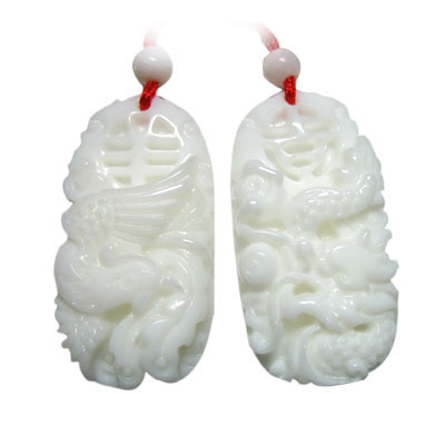 龍鳳呈祥硨磲飾品男女情侶項(xiàng)鏈