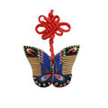 手工彩畫蝴蝶結(jié)掛件