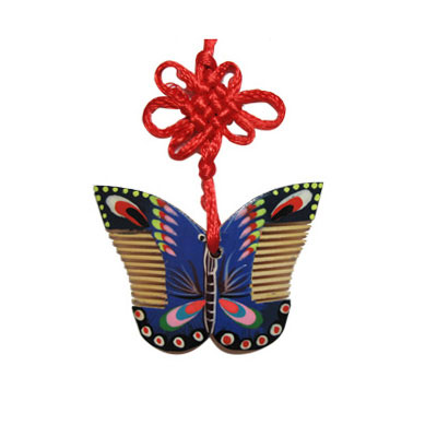 手工彩畫(huà)蝴蝶結(jié)掛件