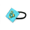 水鉆小鳥(niǎo)藍(lán)底方塊鏡皮筋[精品]