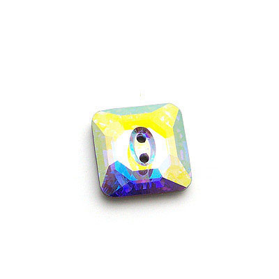 3017-AB-施華洛世奇水晶白彩扭扣