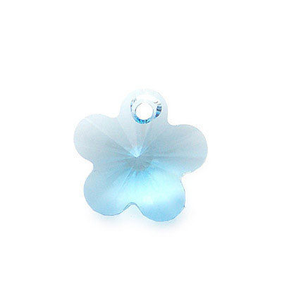 6744HL施華洛世奇湖水藍(lán)梅花水晶12mm