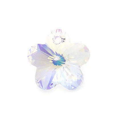 6744AB白彩施華洛世奇梅花水晶18mm