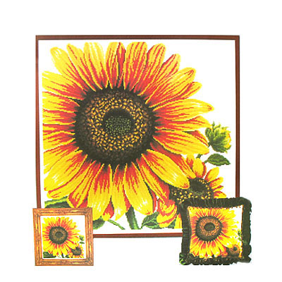 向日葵十字繡掛畫27*20cm