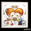 結(jié)婚物語十字繡掛畫20*20cm