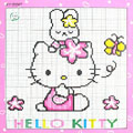可愛kitty貓十字繡27*21cm