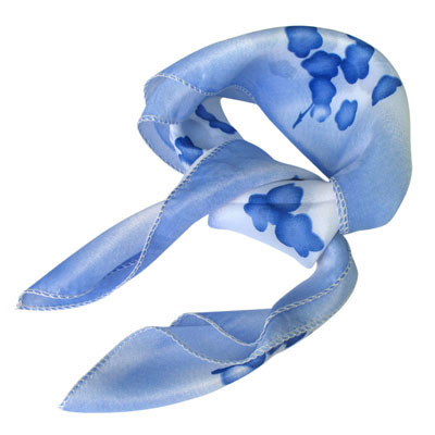 藍(lán)色點(diǎn)點(diǎn)小花2元店絲巾