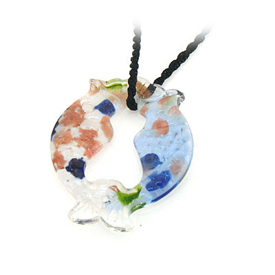 幻彩雙魚(yú)琉璃吊墜