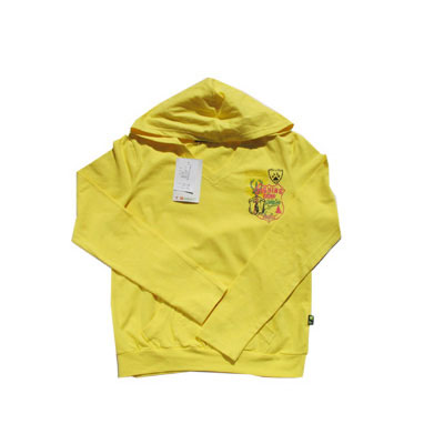 外貿(mào)品牌女裝t恤嫩黃連帽長(zhǎng)袖加厚[T.S115]