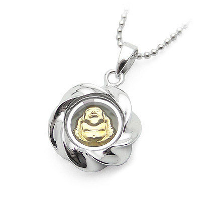 925銀飾品時(shí)來運(yùn)轉(zhuǎn)金佛墜