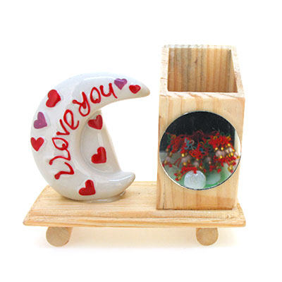 ILOVEYOU陶瓷工藝鏡面筆筒