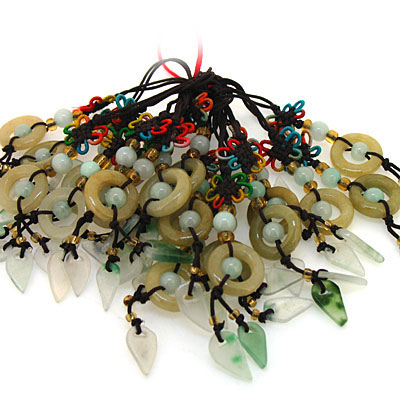 圓環(huán)玉石手機(jī)飾品