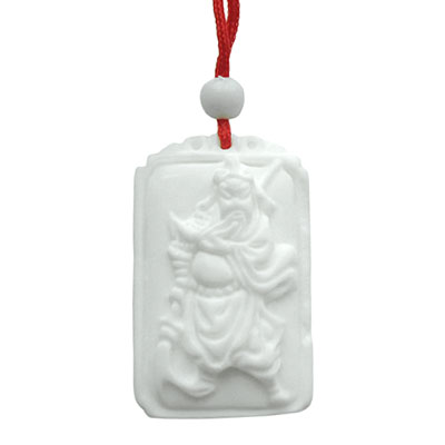 關(guān)公保平安令牌硨磲項(xiàng)鏈