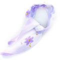 紫色小花朵絲巾小方巾