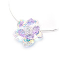 施華洛世奇絢彩花瓣銀水晶鏈500328