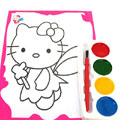 mickey小學(xué)生雙面水彩畫