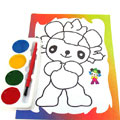 福娃小孩雙面水彩畫