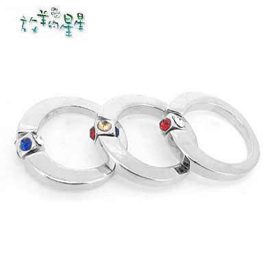 影視劇放羊的星星可轉(zhuǎn)動(dòng)四面鉆單身戒指