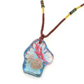 艷麗彩色小海螺琥珀項(xiàng)鏈/琥珀飾品批發(fā)