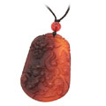 五鼠抱財(cái)吉祥紅運(yùn)當(dāng)頭瑪瑙方牌項(xiàng)鏈