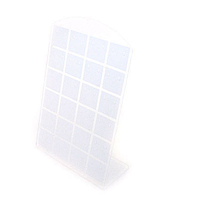 24對展位白色耳釘飾品展板展示道具