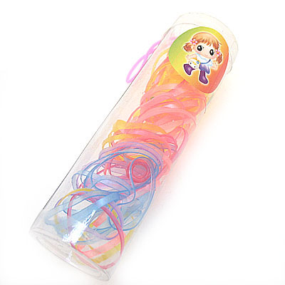 女孩時(shí)尚彩色細(xì)花皮筋廠家直銷
