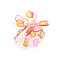 韓版透明彩繪發(fā)夾蝴蝶大爪夾發(fā)飾品