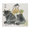 十二生肖丑牛小格十字繡