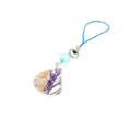 透明干花海貝琥珀手機(jī)掛件/義烏琥珀飾品批發(fā)