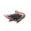 可愛(ài)老鼠淺紫內(nèi)雕花琉璃吊墜[精品]