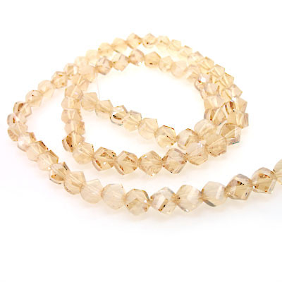 不規(guī)則金香檳水晶手工配件10mm