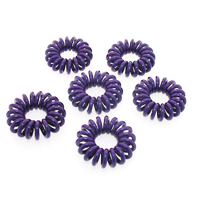 流行熱賣(mài)電話(huà)線(xiàn)頭繩深紫色日韓電話(huà)線(xiàn)皮筋
