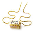 超低價(jià)限量批發(fā)Juicy金色彩鉆公車巴士項(xiàng)鏈[韓國(guó)明星]