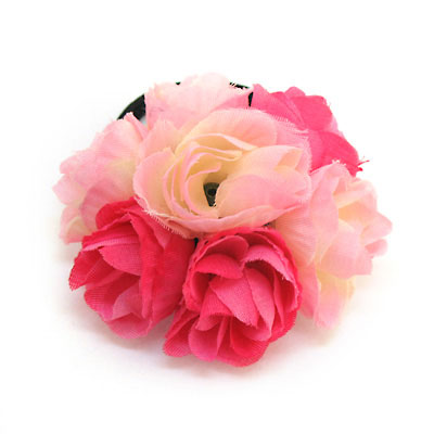 嗆口小辣椒同款頭飾品 花骨朵六花球韓版發(fā)圈皮筋