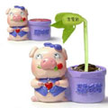 可愛頑皮騷包豬家居魔豆飾品