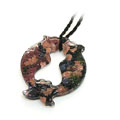彩色雙魚琉璃吊墜