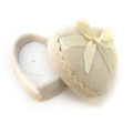 精品乳白色蝴蝶結(jié)高檔首飾盒批發(fā)/義烏包裝用品