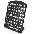 光面不銹鋼字母耳釘[隨機(jī)混裝]