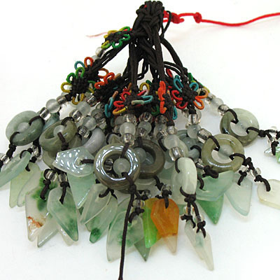 小圈圈玉石手機(jī)掛鏈飾品