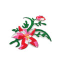 綠葉紅花系列布貼