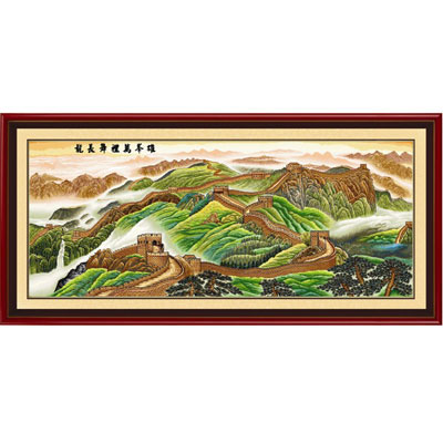 新版長城高清晰十字繡套件套件中格105*70cm