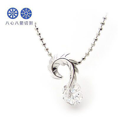 八心八箭羽毛銀飾吊墜