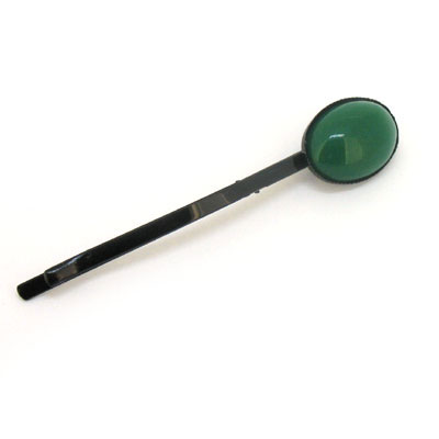綠色黑邊高質(zhì)感發(fā)飾品/純色韓式發(fā)夾邊夾