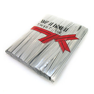 10cm銀色扎絲批發(fā)/飾品捆扎包裝用品