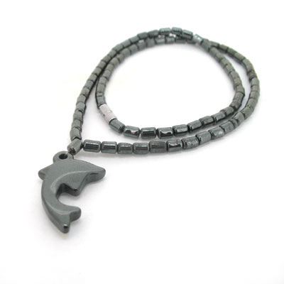 個(gè)性無(wú)磁性黑膽石項(xiàng)鏈