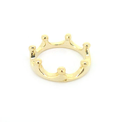 韓款飾品百搭金皇冠戒指環(huán)