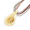 黃色內(nèi)雕花琉璃墜精品琉璃飾品